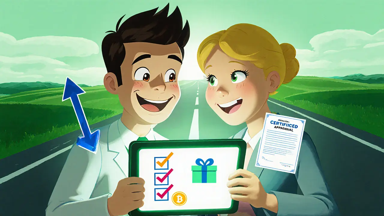 Protagonist and tax advisor review checklist, market dip and gift box.