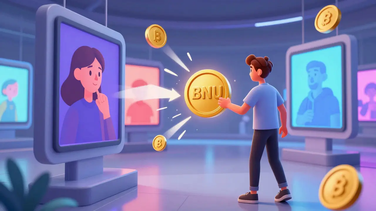 Artist using tokens to buy ad space in 3D NFT gallery