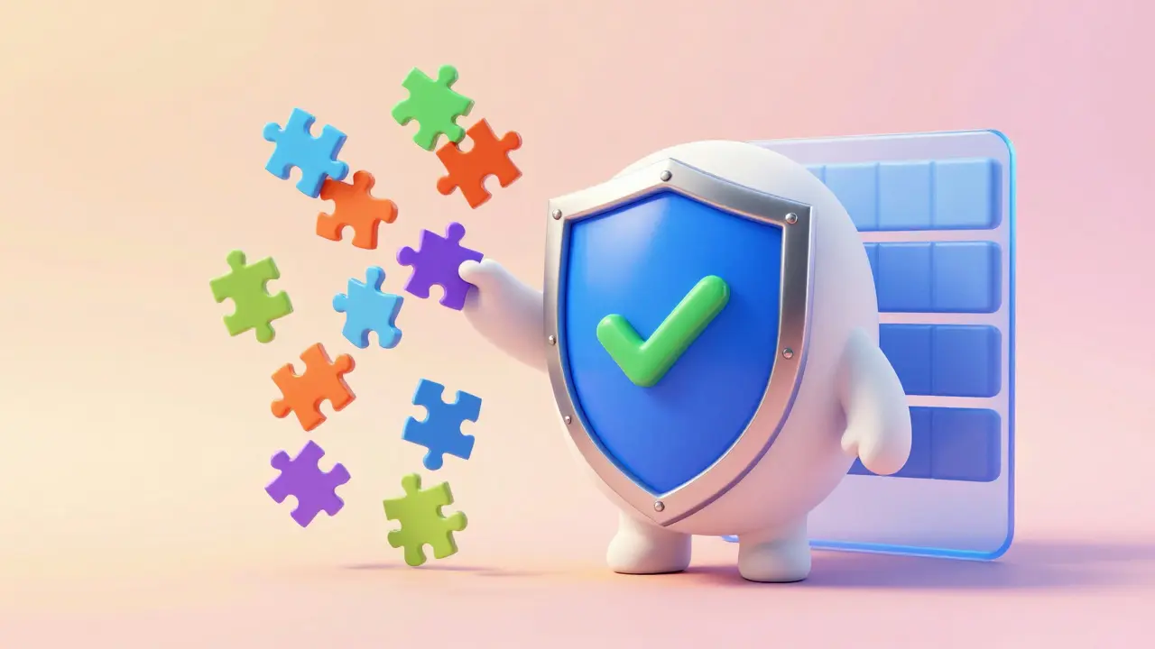 Cute shield protecting personal data from public blockchain