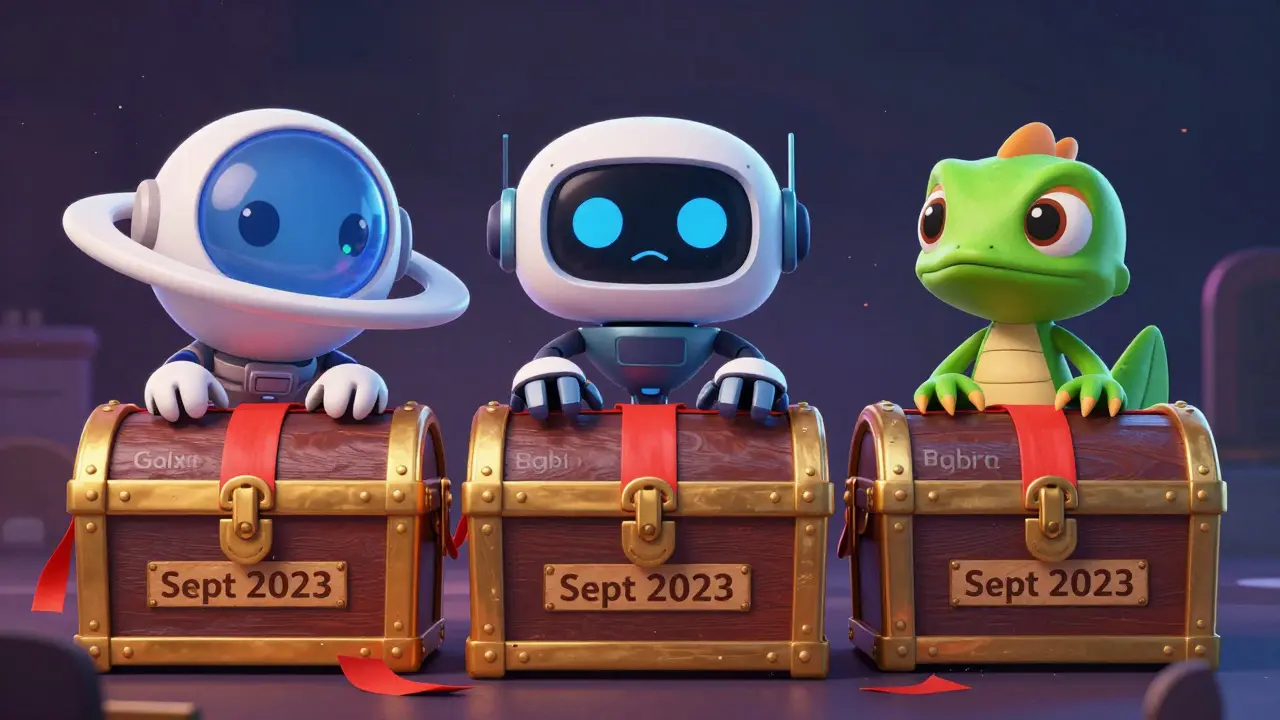 Characters standing by locked chests representing ended crypto airdrops