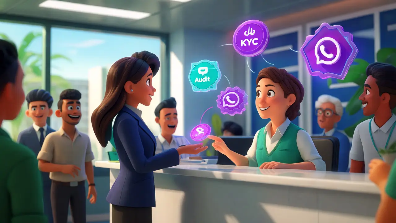 Illustration of users confidently trading crypto at a licensed Jordanian service provider.